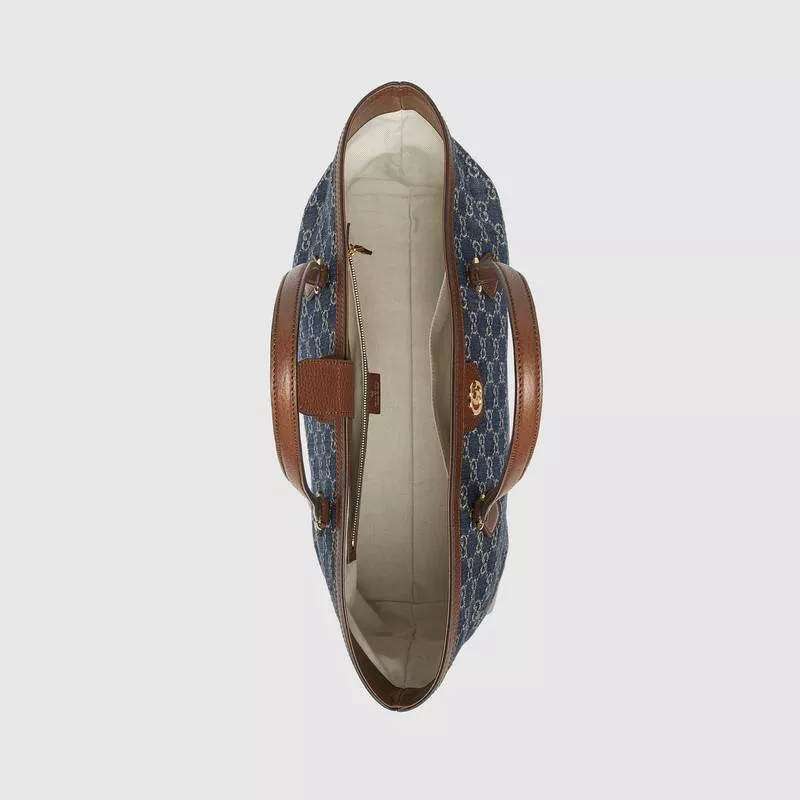 GGデニムシリーズオフィディアシリーズミディアムGGトートバッグ - 图片 4