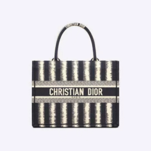 BOOK TOTE スモールバッグ D-STRIPES エンブロイダリー