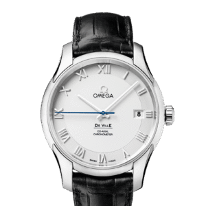 ステンレススティール & レザーストラッ﻿プ  431.13.41.21.02.001