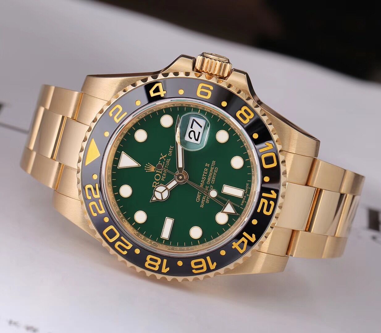 ロレックスグリニッジタイプIIシリーズ116718-LN-78208グリーンディスクウォッチ - 图片 4